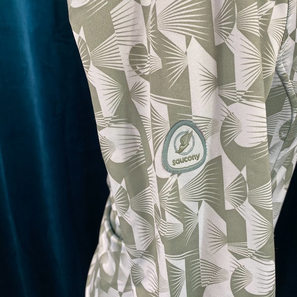 Saucony Full Zip Geo Print Running Jacket - Picture 4 of 7